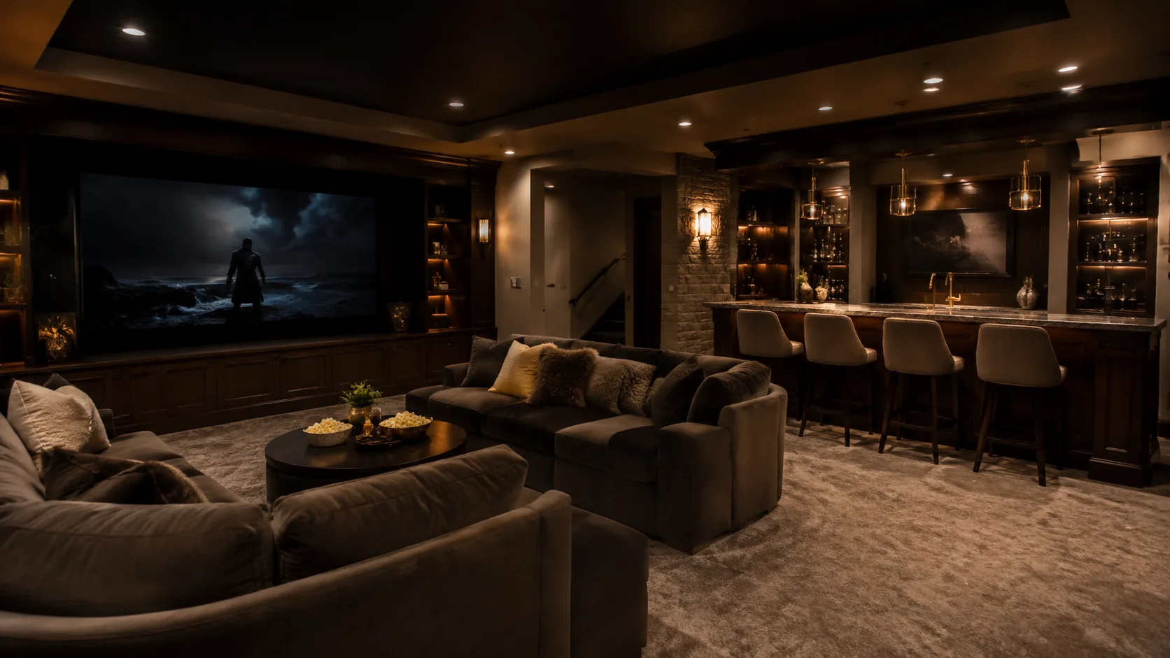 Drop a finished basement photo